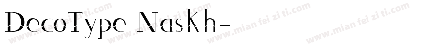 DecoType Naskh字体转换